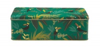 Toucan Print Long Rectangular Storage Tin By Sara Miller London